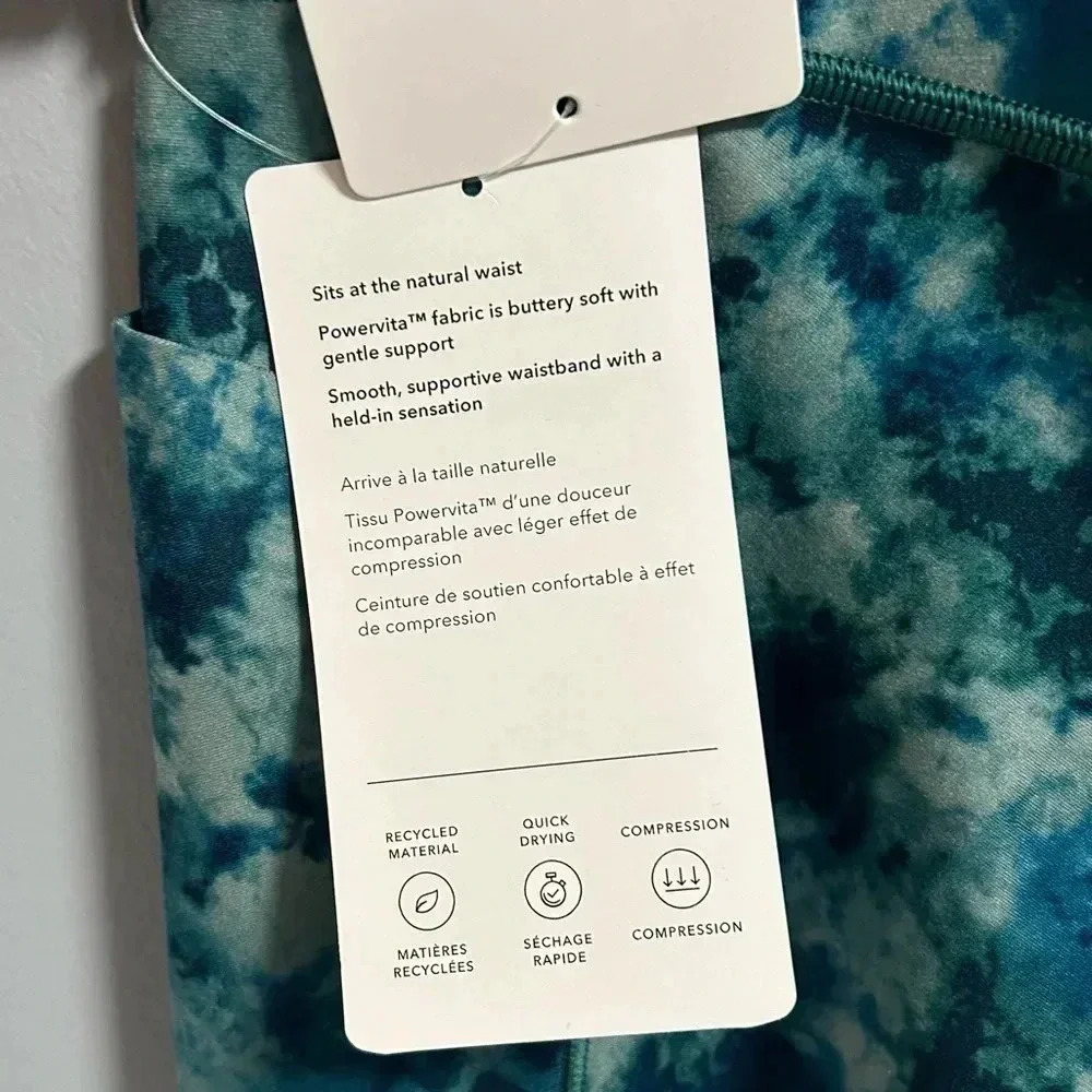 Athleta Salutation Stash Pocket Printed 7/8 Tight - Picture 5 of 9